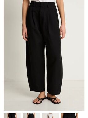 Apiece Apart Black Bari Trouser 4 — Relaxed Tapered Fit